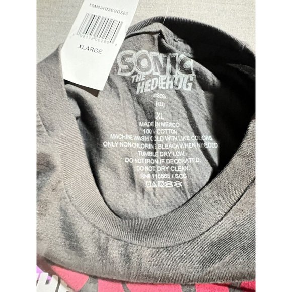 Sega Sonic the Hedgehog No‎ Time For Games Kanji (1991) Shirt Mens XXL Gray Tee. - Picture 4 of 8